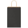 Bolsas de papel kraft con asas 50 uds negra 21x11x31 cm 5