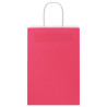 Bolsas de papel kraft con asas 50 uds rosa 21x11x31 cm 5