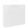 Bolsas de papel kraft con asas 250 uds blanca 54x15x49 cm 3