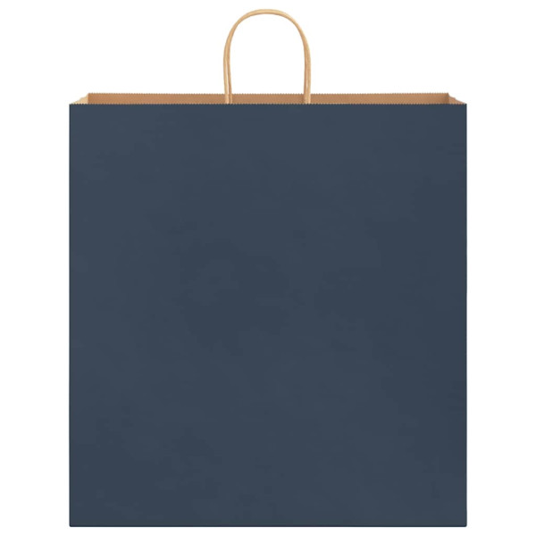 Bolsas de papel kraft con asas 250 uds azul 45x17x48 cm M 5