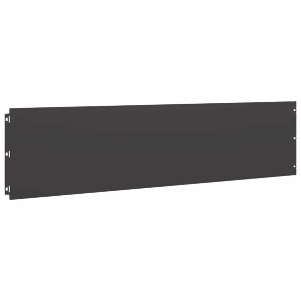 Orlas de relvado 10 pcs preto 25x103 cm aço laminado a frio M 4