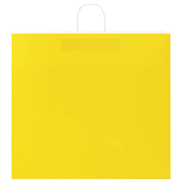 Sacos de papel 50 unid com alças amarelo 54x15x49 cm M 5