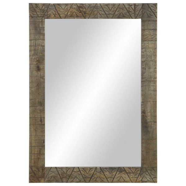 Espejo de baño madera maciza mango 50x2.5x70 cm M 2