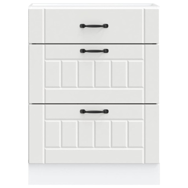 Mueble bajo de cocina Lucca madera de ingeniería blanca M 4