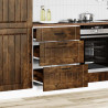 Mueble bajo de cocina Lucca roble ahumado 3