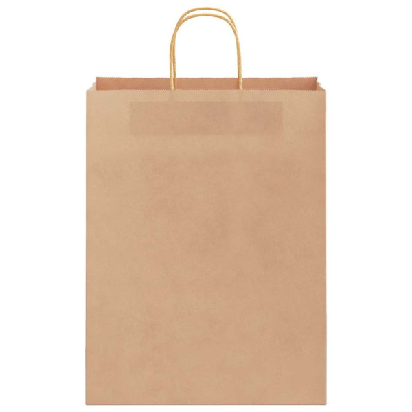 Bolsas de papel kraft con asas 250 uds marrón 32x12x42 cm M 5