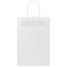 Bolsas de papel kraft con asas 250 uds blanca 21x11x31 cm 5