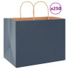 Bolsas de papel kraft con asas 250 uds azul 32x22x24 cm 1