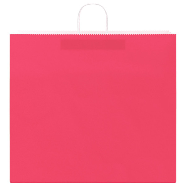 Sacos de papel 50 unid com alças rosa 54x15x49 cm M 5
