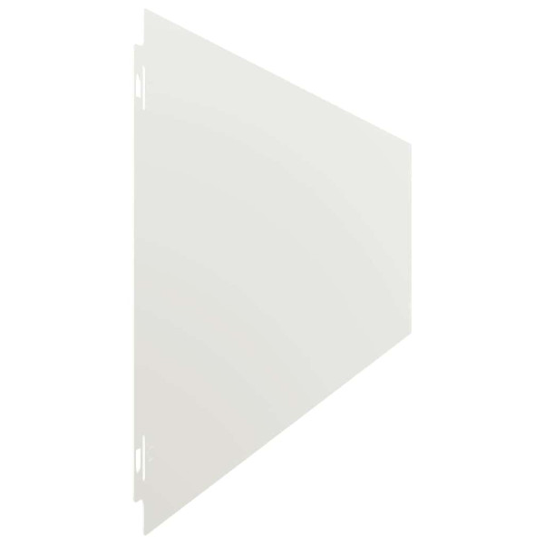 Orlas de relva 30 pcs branco 20x103 cm aço laminado a frio M 5