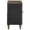Armario de lavabo para baño madera maciza de mango 62x33x58 cm 4