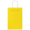 Sacos de papel 50 unid com alças amarelo 21x11x31 cm 5