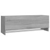 Armario madera contrachapada gris Sonoma 100x32.5x35 cm 2