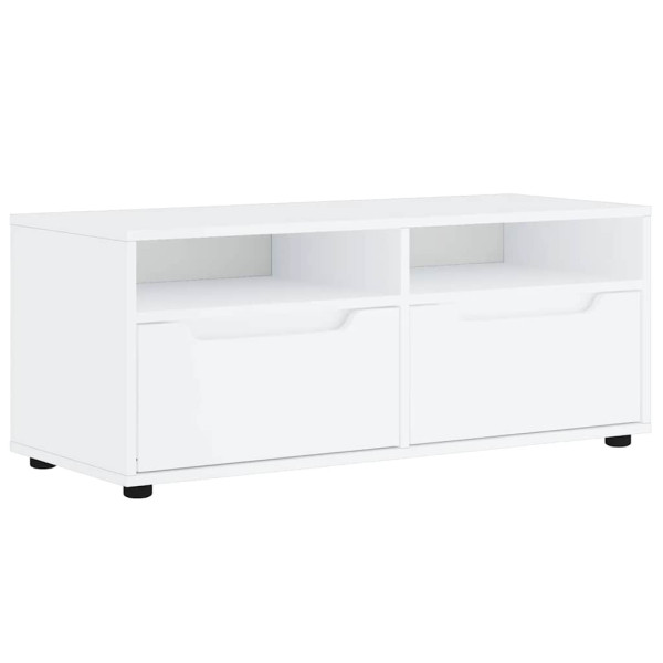 Mueble de TV VISNES blanco 100x40x38 cm madera de ingeniería M 2