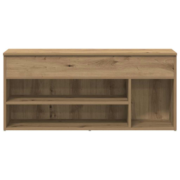 Mueble zapatero madera ingeniería roble artisan 102x30.5x45 cm M 4