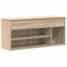 Banco zapatero madera de ingeniería roble sonoma 102x30.5x45 cm 2