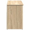 Banco zapatero madera de ingeniería roble sonoma 102x30.5x45 cm 5