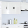 Armario pared cocina Porto madera ingeniería blanca alto brillo 3