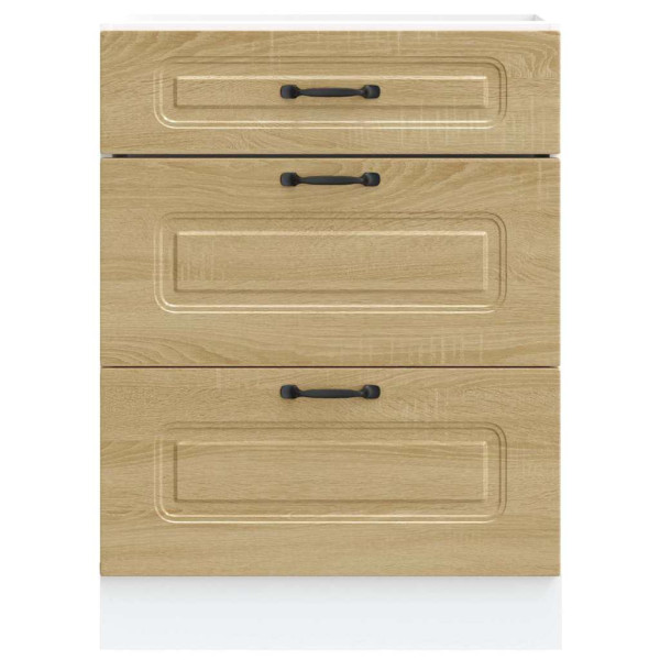 Mueble bajo de cocina Kalmar madera ingeniería de roble sonoma M 4