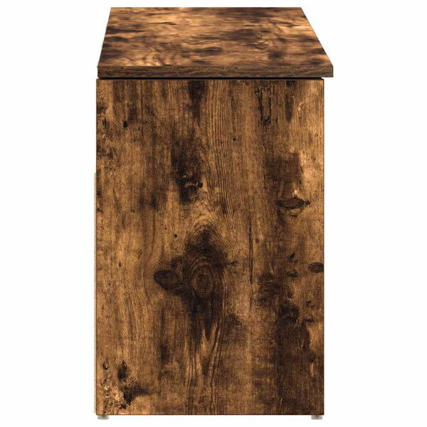 Banco zapatero madera de ingeniería roble ahumado 102x30.5x45cm M 5