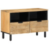 Mueble de TV madera maciza mango marrón 70x33x46 cm 1