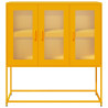 Aparador de acero laminado en frío amarillo 100.5x39x107 cm 5