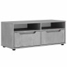 Mueble TV VISNES gris hormigón 100x40x38 cm madera ingeniería 2