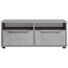 Móvel TV VISNES derivados de madeira cinzento betão 100x40x38cm 5