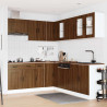 Mueble cocina Kalmar roble marrón 11 pzas madera contrachapada 3