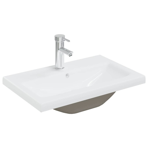 Juego de muebles de baño 4 pzas contrachapada roble Sonoma M 4