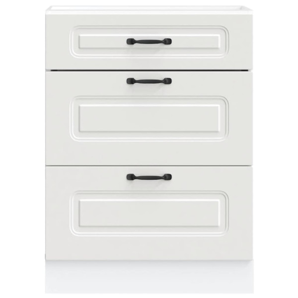 Mueble bajo de cocina Kalmar madera de ingeniería blanca M 4