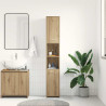 Armario de baño madera ingeniería roble artisan 30x30x183.5 cm 4