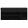 Banco sapateira 102x30.5x45 cm derivados de madeira preto 4