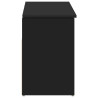 Banco sapateira 102x30.5x45 cm derivados de madeira preto 5