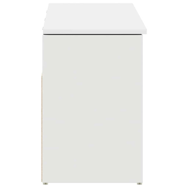 Banco sapateira 102x30.5x45 cm derivados de madeira branco M 5