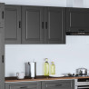 Mueble de pared de cocina Porto madera contrachapada negra 3