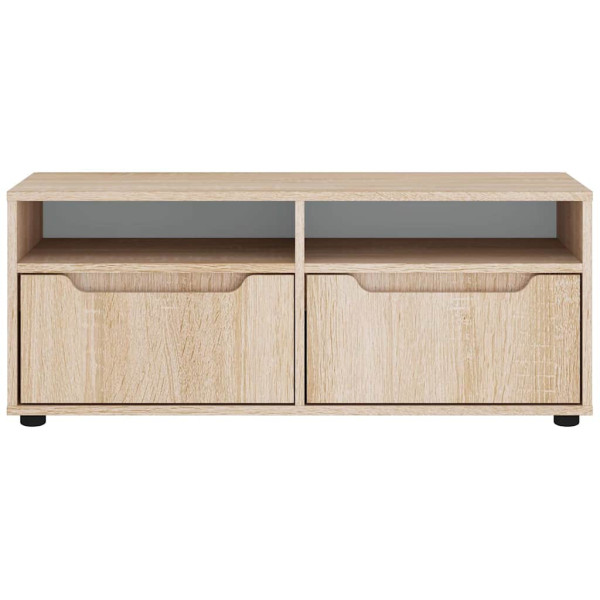 Mueble de TV VISNES roble sonoma 100x40x38 cm madera ingeniería M 5