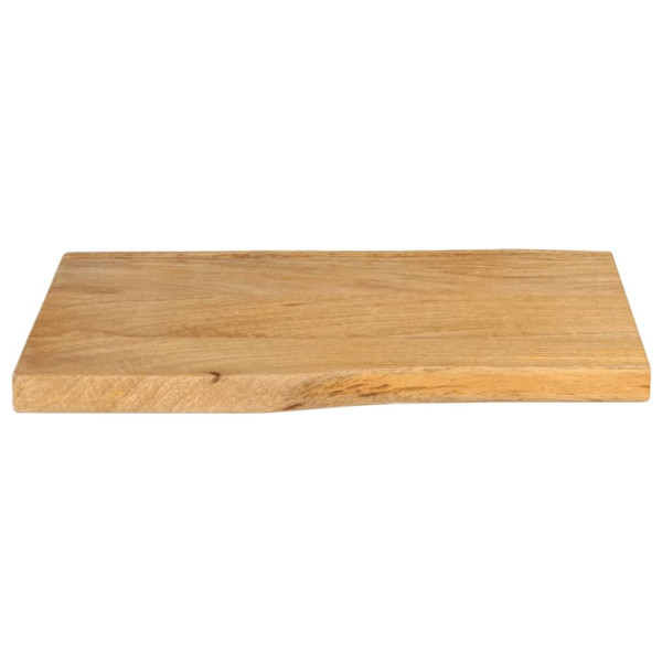 Tablero de mesa borde natural madera maciza mango 50x40x2.5 cm M 3