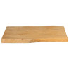 Tablero de mesa borde natural madera maciza mango 50x40x2.5 cm 3