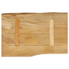Tablero de mesa borde natural madera maciza mango 50x40x2.5 cm 5