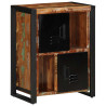 Aparador madera maciza reciclada multicolor 55x35x70 cm 3