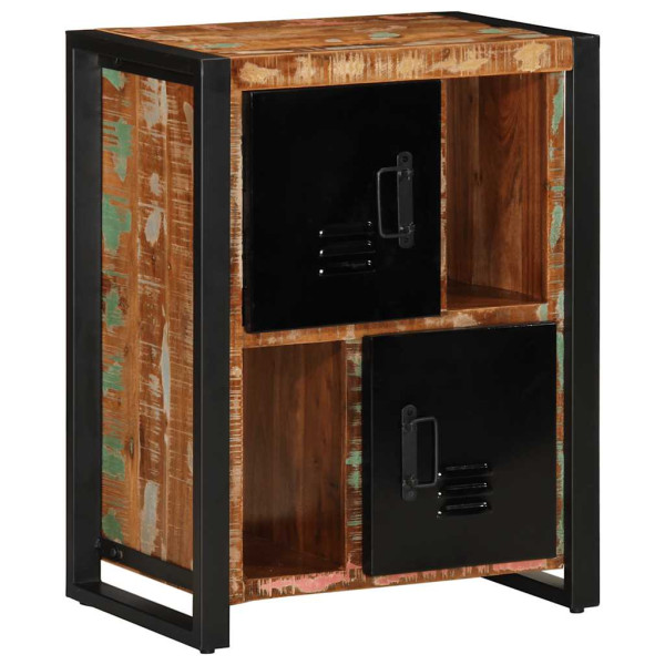 Aparador multicor 55x35x70 cm madeira maciça recuperada M 4