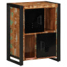 Aparador madera maciza reciclada multicolor 55x35x70 cm 4