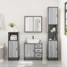 Mueble lavabo baño madera contrachapada sonoma gris 65x33x60 cm 3