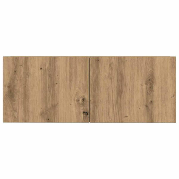 Mueble para TV de pared madera contrachapada artesanal 3 piezas M 5