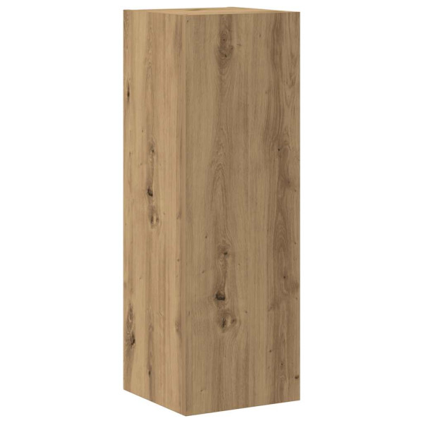 Mueble para TV de pared madera contrachapada artesanal 5 piezas M 4