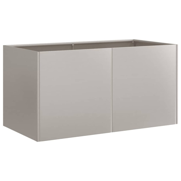 Floreira enferrujada 80x40x40 cm aço resistente M 4