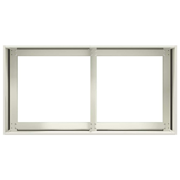 Vaso floreira 80x40x40 cm aço laminado a frio branco M 5