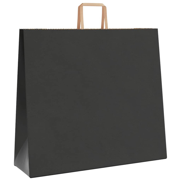 Bolsas de papel kraft con asas 250 uds negra 54x15x49 cm M 4