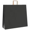 Bolsas de papel kraft con asas 250 uds negra 54x15x49 cm 4